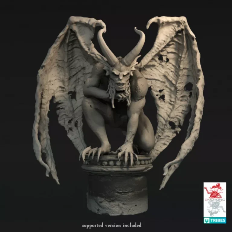 Demon Prince of Gargoyles , Free 3d Model STL.