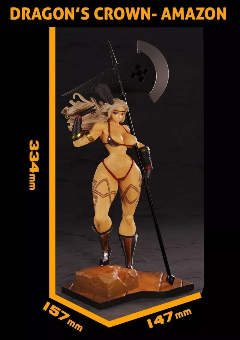 Dragons Crown Amazon , Free 3d Model STL.