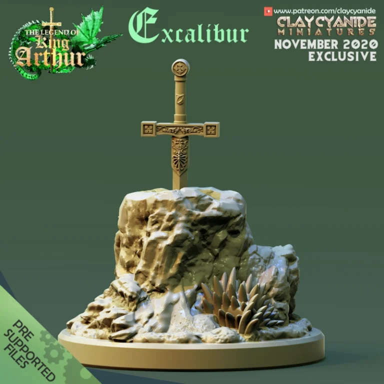 Excalibur , Free 3d Model STL.