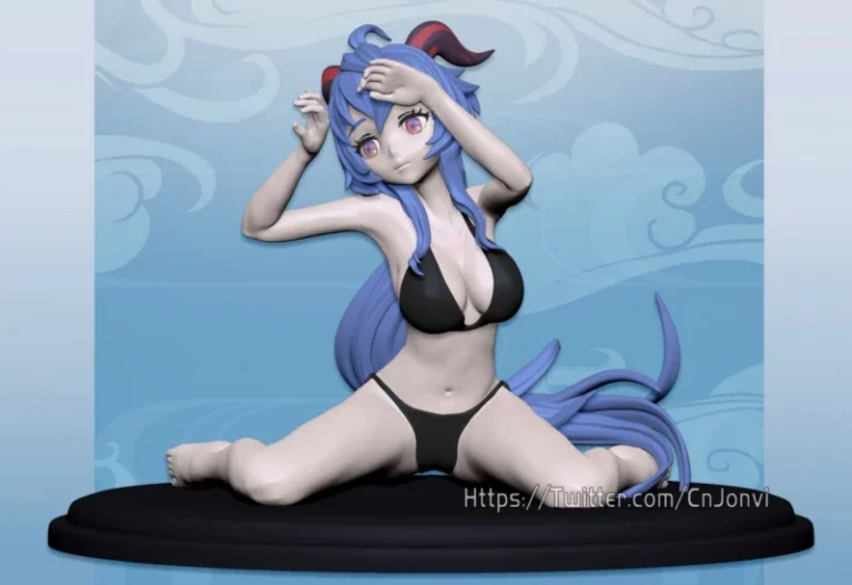 Genshin Ganyu Bikini , Free 3d Model STL.