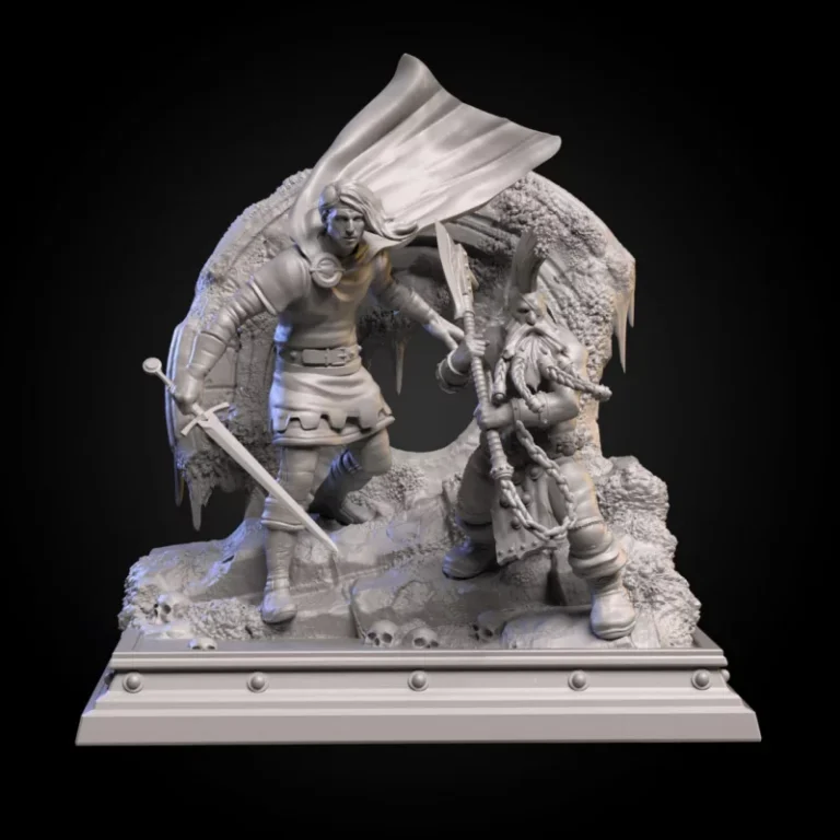 Gotrek and Felix , Free 3d Model STL.