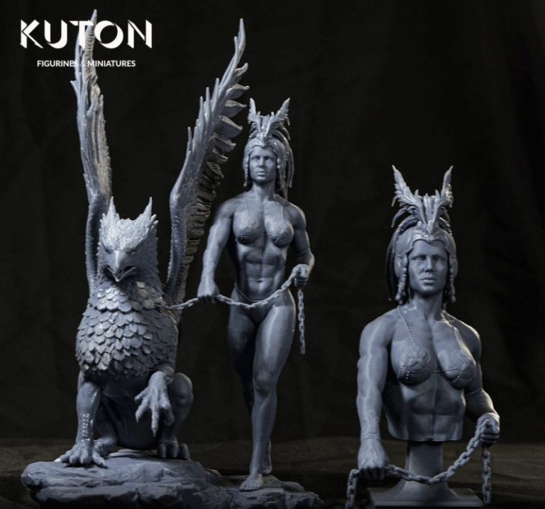 Gryphon Keeper , Free 3d Model STL.