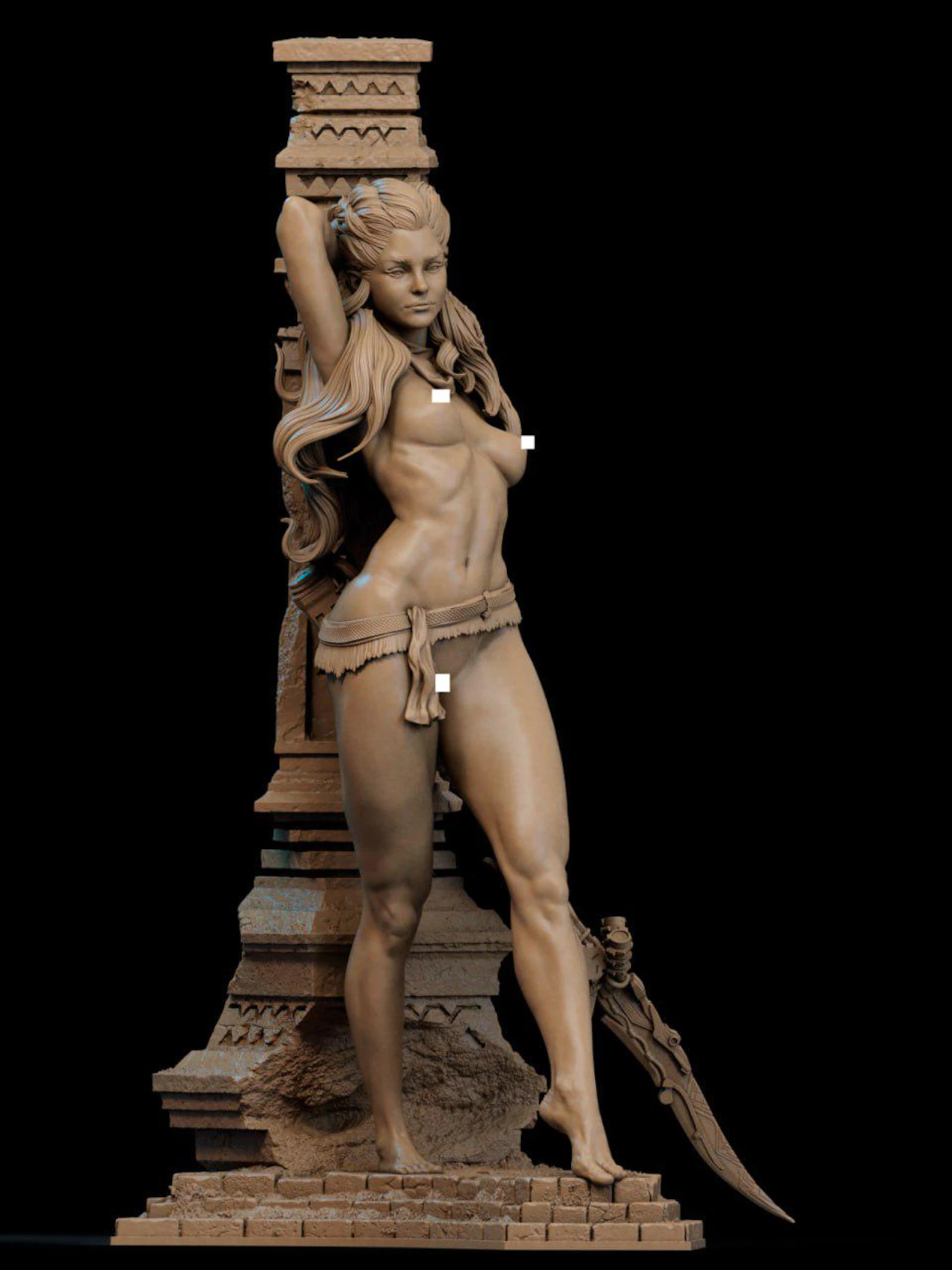 Hoog detail figuur ,3d Model STL.