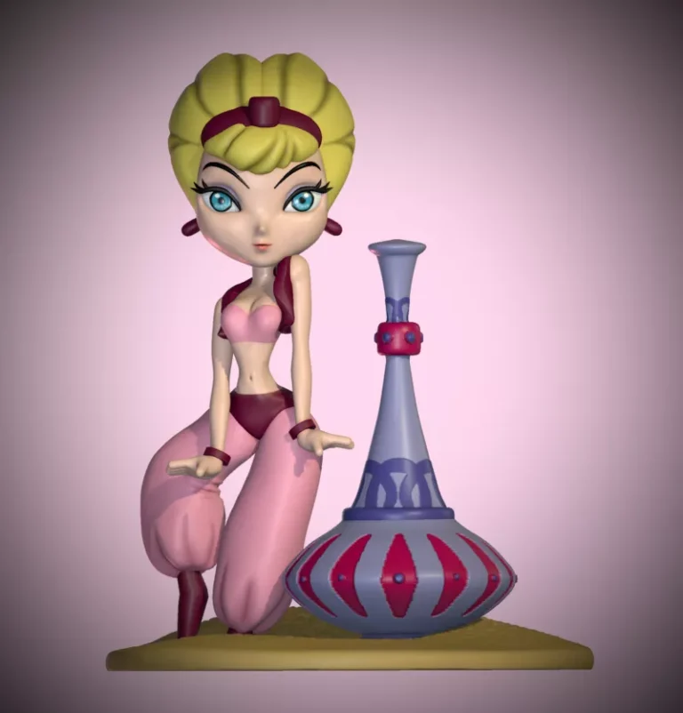 I Dream of Jeannie , Free 3d Model STL.