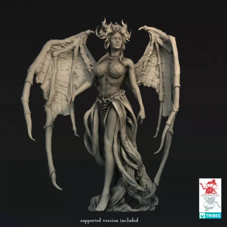 Lilith the Queen of Night, The First Succubus , Free 3d Model STL.