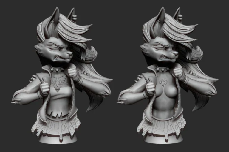Loona bust , Free 3d Model STL.