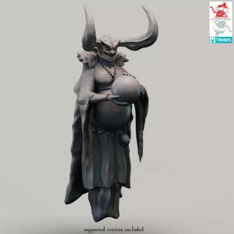Mammon the Lord of the Third Archdevil of Greed , Free 3d Model STL.