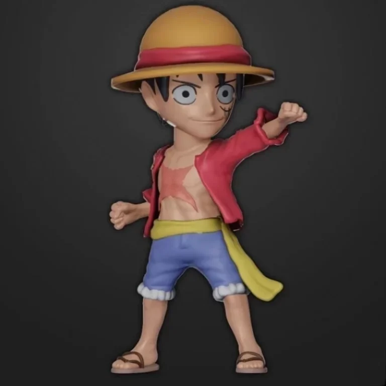 Monkey D. Luffy Bobblehead , Free 3d Model STL.