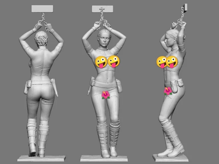 Padme in handcuffs , Free 3d Model STL.