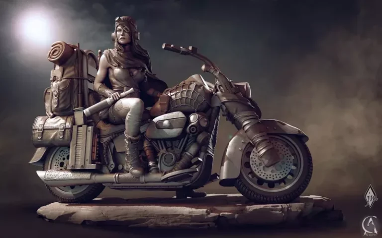 Road Girl , Free 3d Model STL.