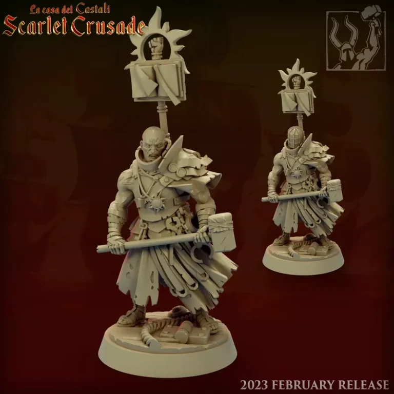 Scarlet Crusade Inquisitor , Free 3d Model STL.