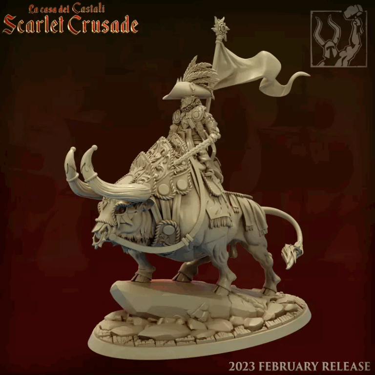 Scarlet Crusade Lord , Free 3d Model STL.