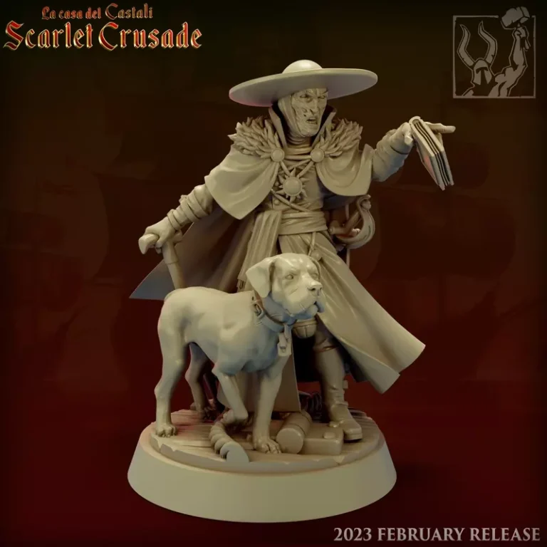 Scarlet Crusade Preacher , Free 3d Model STL.