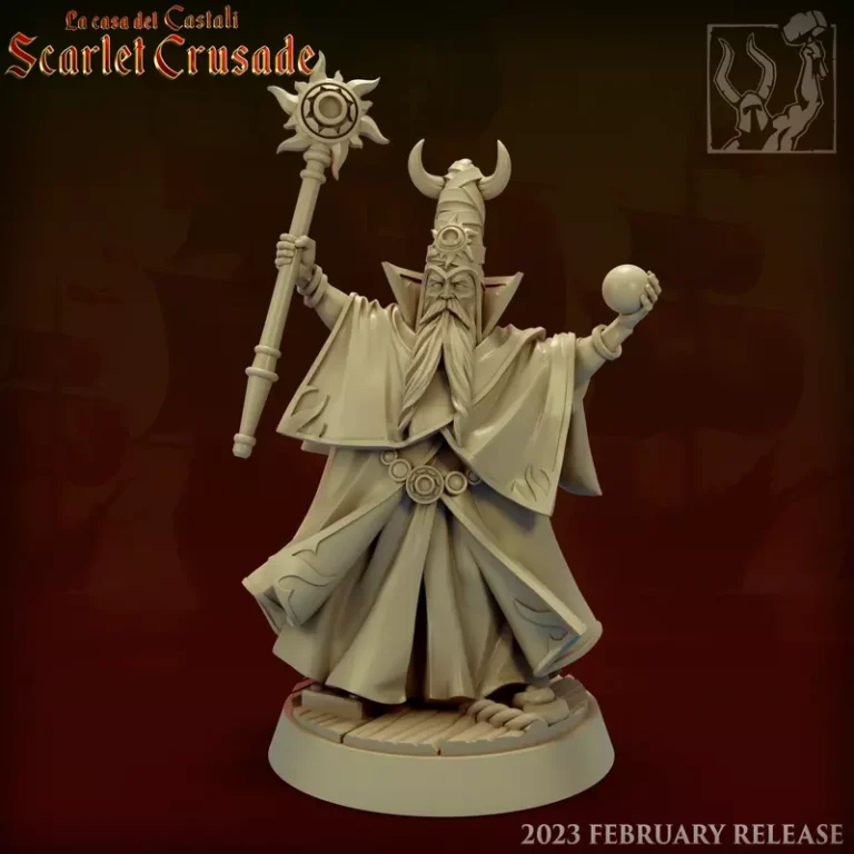 Scarlet Crusade WarMage , Free 3d Model STL.
