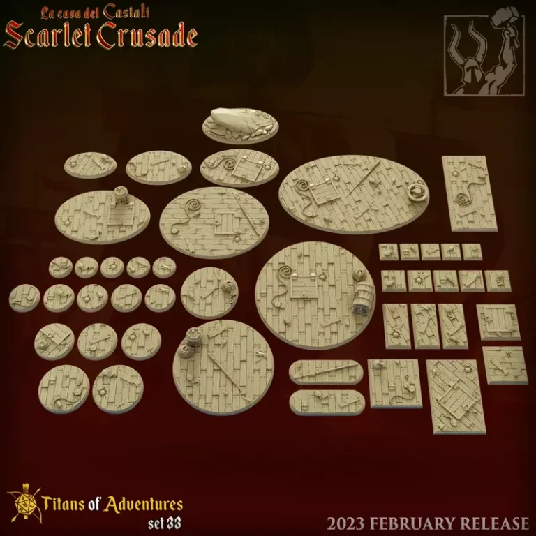 Scarlet Crusade – Bases , Free 3d Model STL.