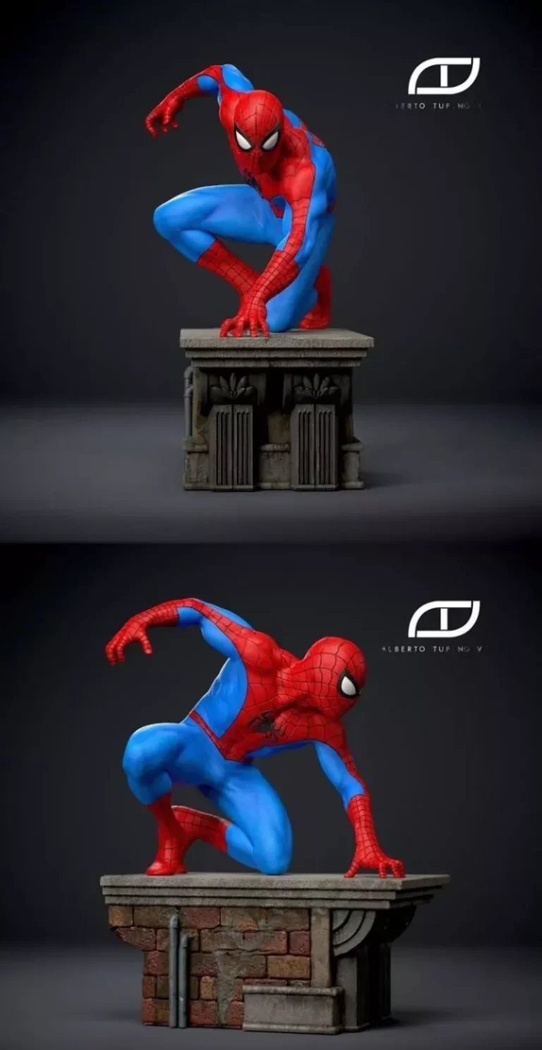 SpiderMan , Free 3d Model STL.
