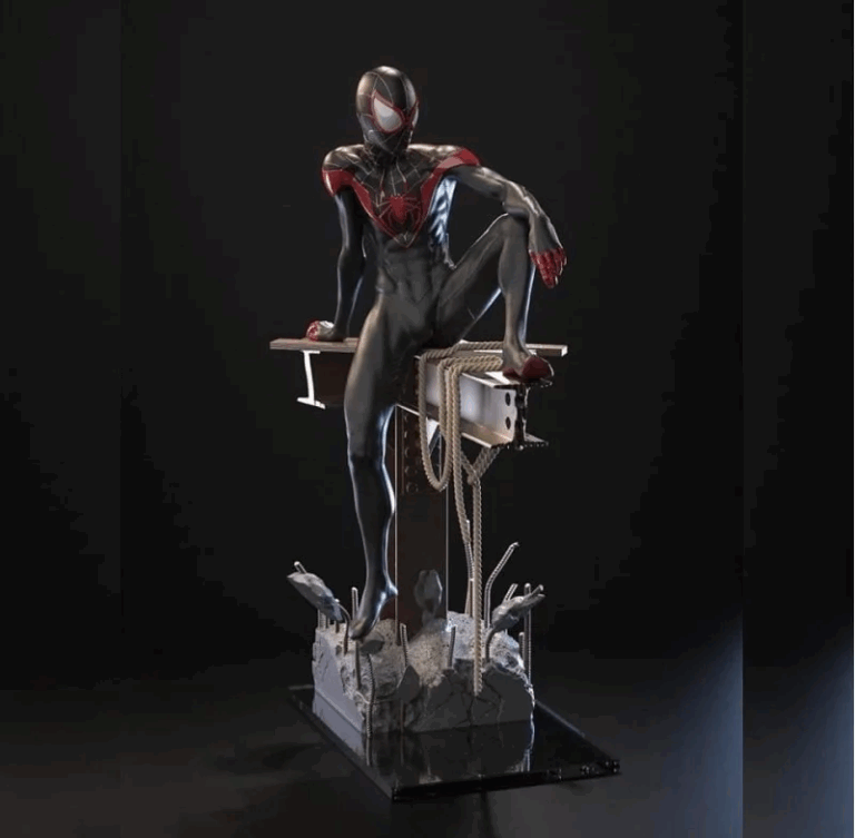 Spiderman – Miles Morales , Free 3d Model STL.
