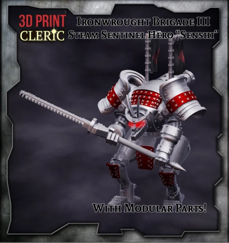 Steam Sentinel – Senshi , Free 3d Model STL.