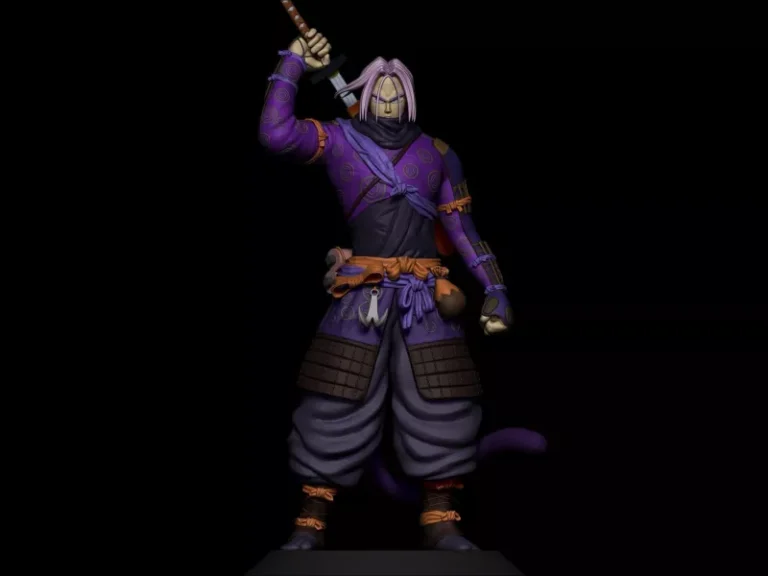 Trunks Samurai , Free 3d Model STL.