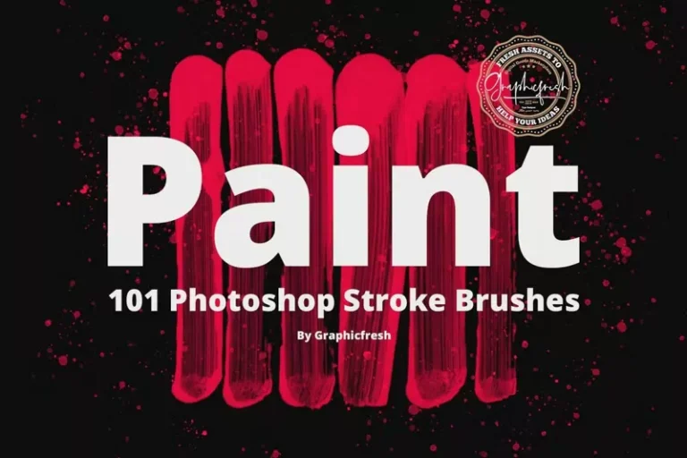 101 Photoshop Paint Stroke Brushes