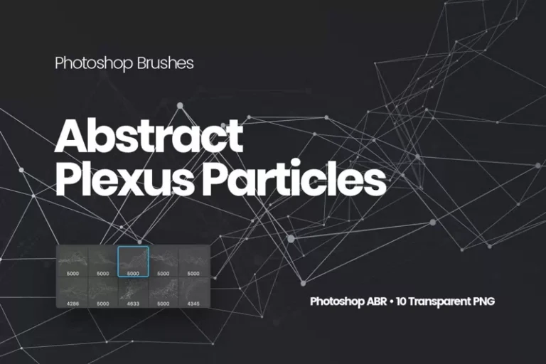 Abstract Plexus Particles Photoshop Brushes