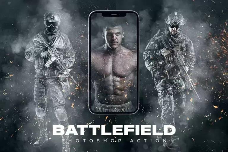 Battlefield Photoshop Action
