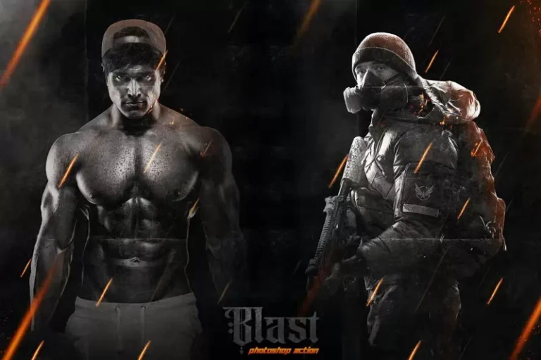 Blasting Photoshop Action