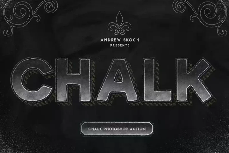 Chalk Lettering – Photoshop Action