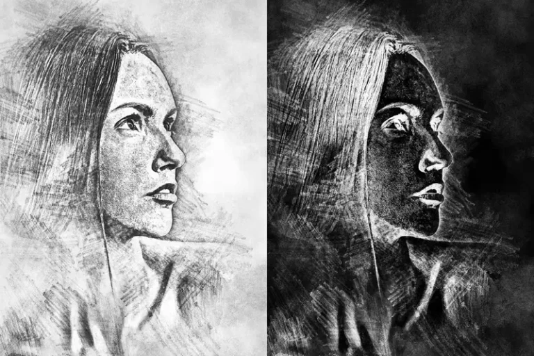 Chalk Sketch Photoshop Action