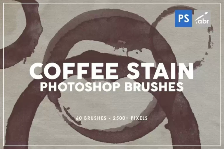 Coffee Stain Photoshop Brushes