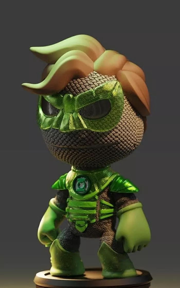 Green Lantern , Free 3d Model STL.