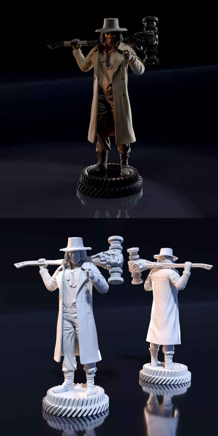 Heisenberg – Resident Evil Village , Free 3d Model STL.