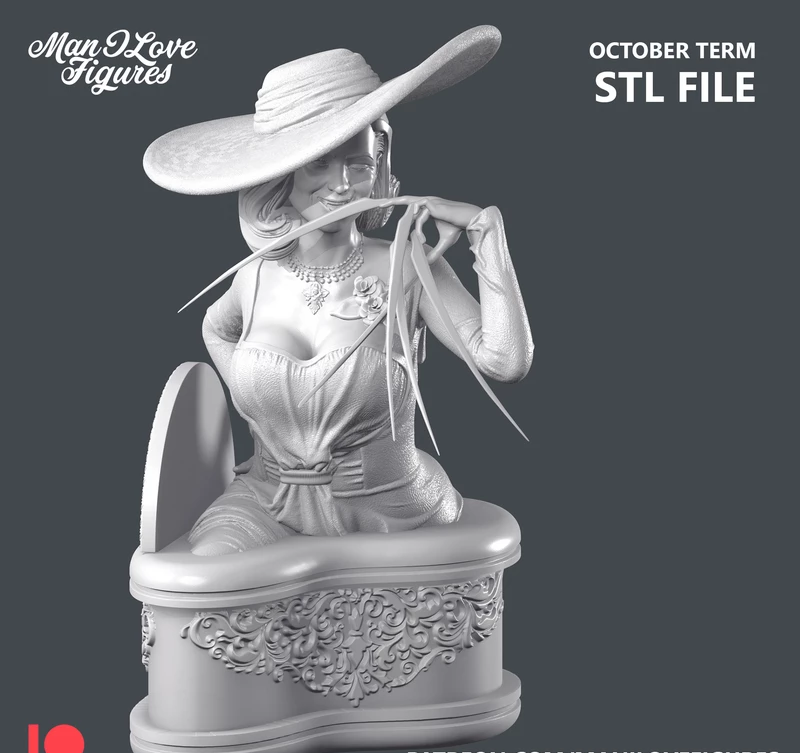 Lady Dimitrescu Bust Statue – Resident Evil Village