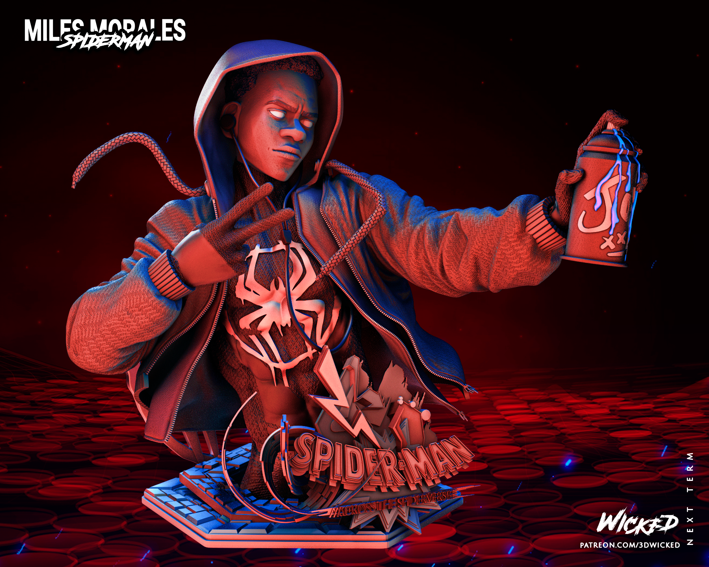 081523 Wicked - Miles Morales Bust Image 003