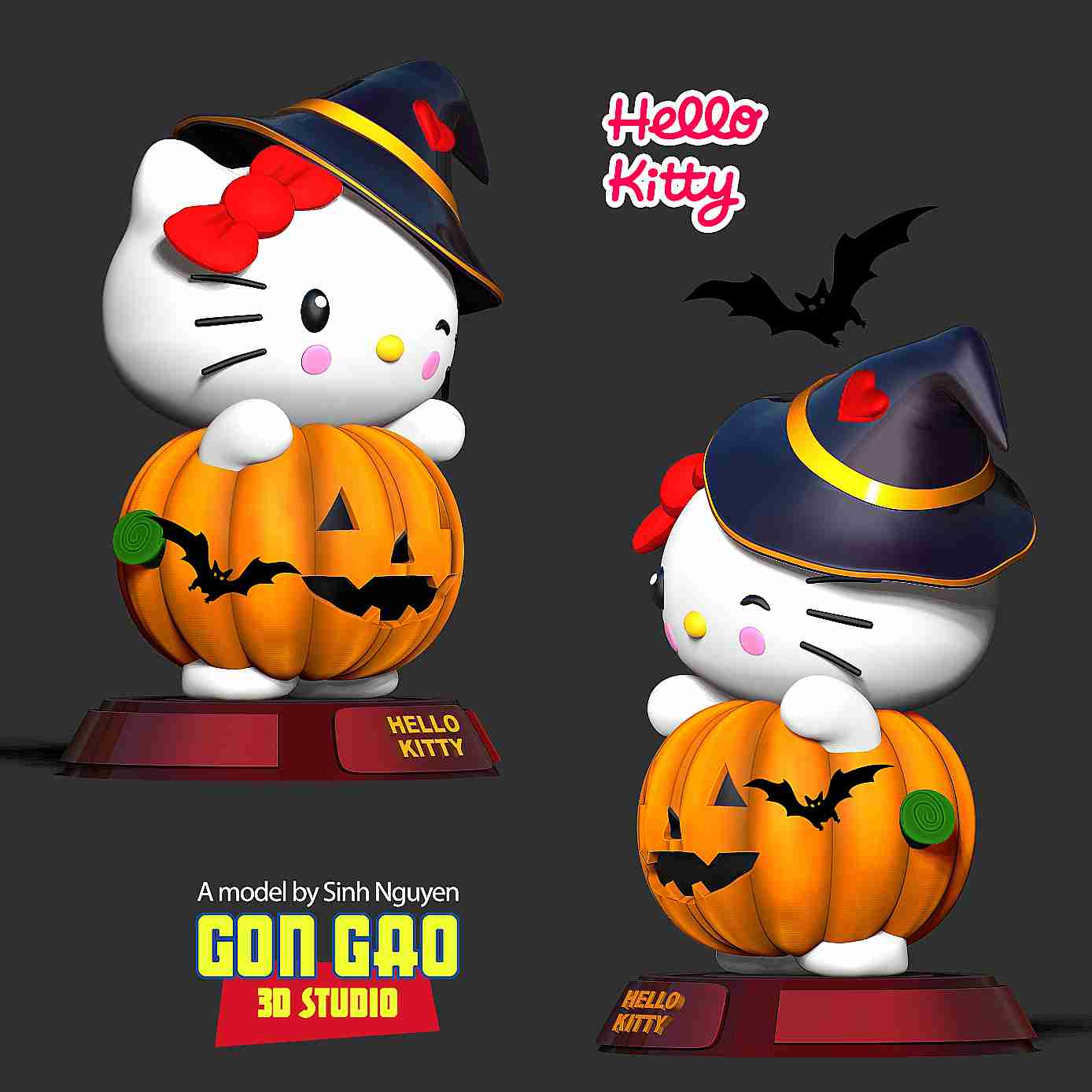 Hello Kitty Halloween Custom 002