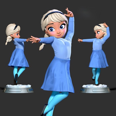 Young Elsa – STL-bestand voor 3D-printers 1