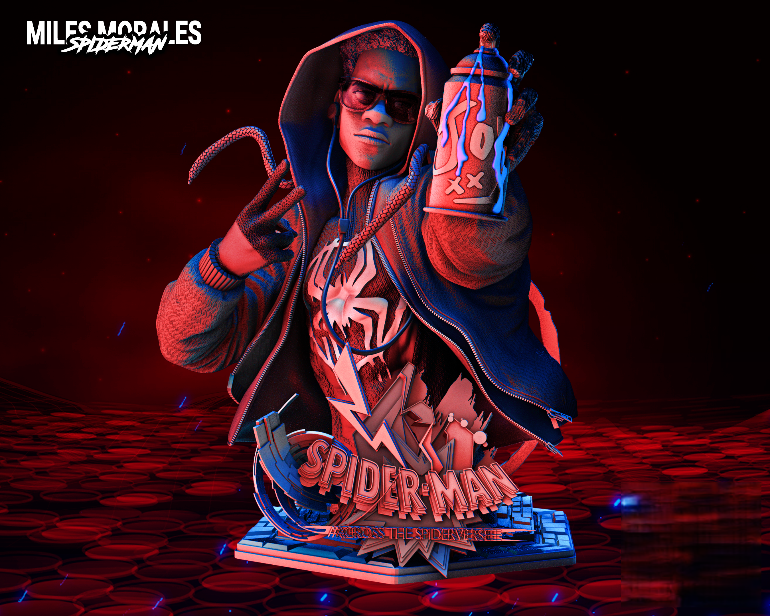 081523 Wicked - Miles Morales Bust Image 002