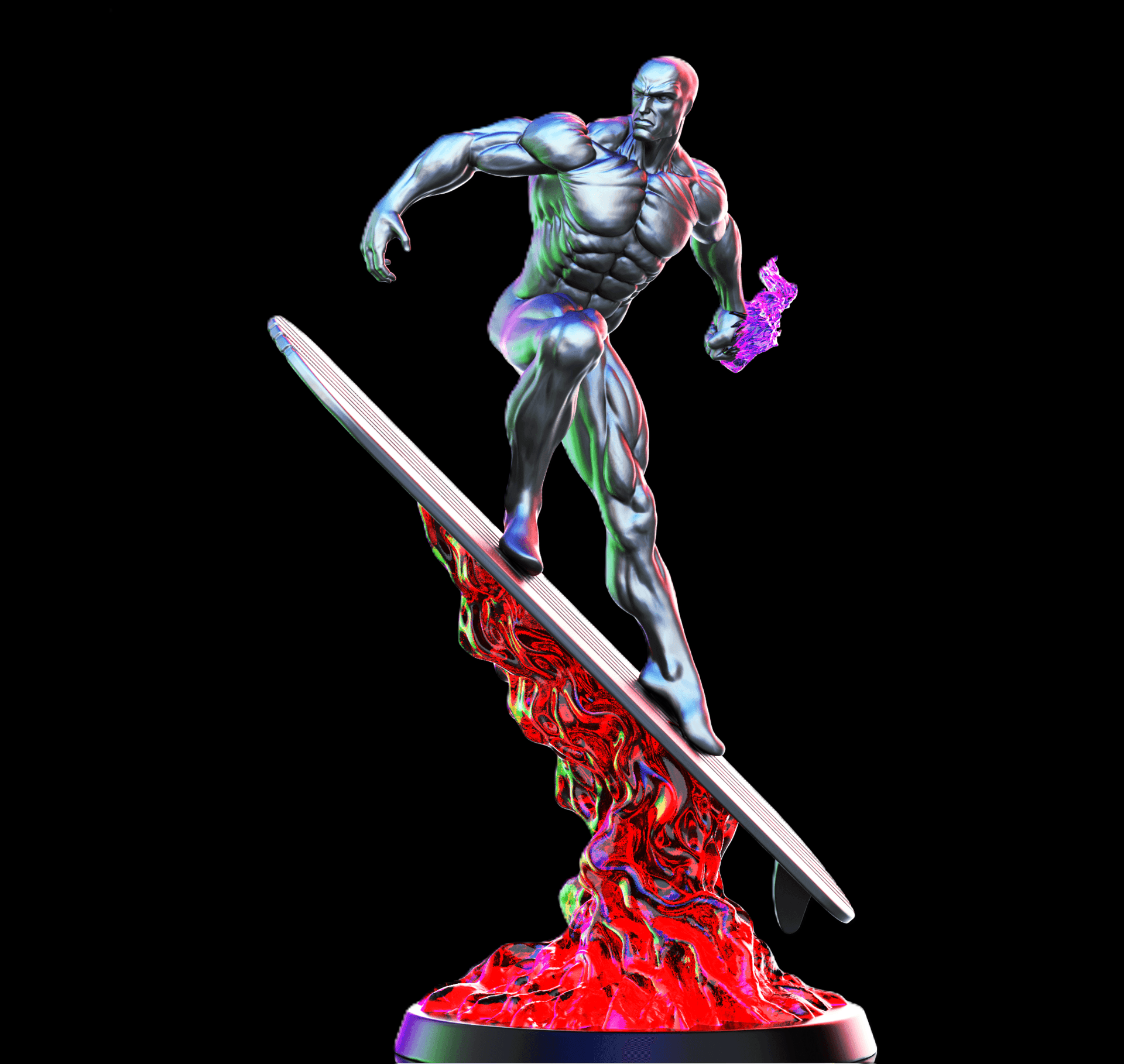 U3D Print Shop - Silver Surfer V2