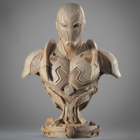 021925 B3DSERK-Bluebeetle Bust Image 001