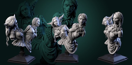 Gorebound Twins_bust